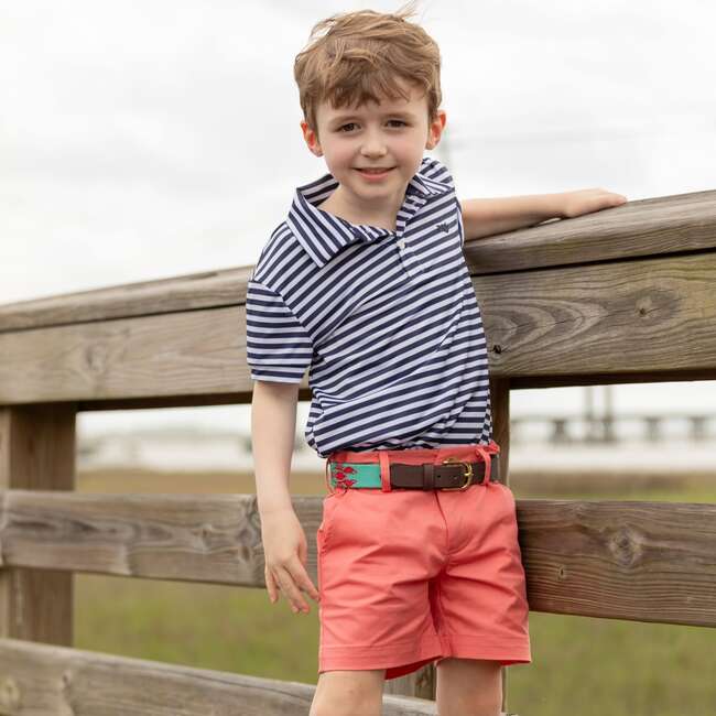 Match Point Polo, Narragansett Navy Stripe - Polo Shirts - 3