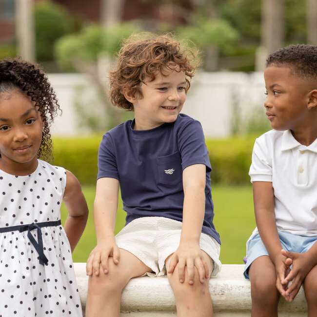 Liam Shorts, Classic White Seersucker - Shorts - 3