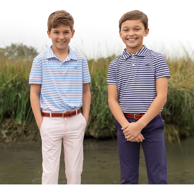 Match Point Polo, Narragansett Navy Stripe - Polo Shirts - 5