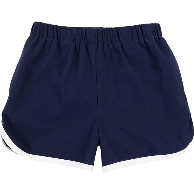 Set Point Elastic Waist Lined Back Pocket Shorts, Narragansett Navy - Shorts - 1