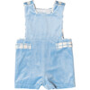 James Henry Velvet Button Shoulder Jon Jon Overall, Bay Tree Blue - Overalls - 1 - thumbnail
