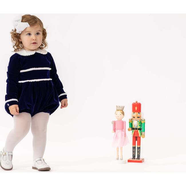 Long Sleeve Grace Bubble, Midnight Blue Velvet