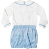 Long Sleeve Barrett Bubble, Bay Tree Blue Velvet - Onesies - 7 - thumbnail