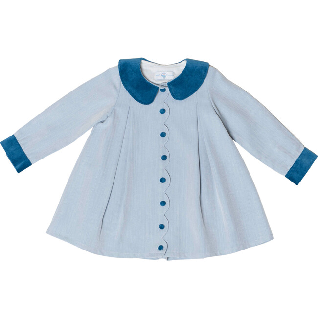 Pippa Peter Pan Collar Long Sleeve Button-Up Dress, Hyde Park Herringbone - Dresses - 1