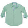 Brooks Classic Collar Long Sleeve Button-Down Shirt, Academy Green & Blue Gingham - Shirts - 6 - thumbnail