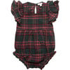 Baby Hattie Romper in Evergreen Plaid - Rompers - 1 - thumbnail