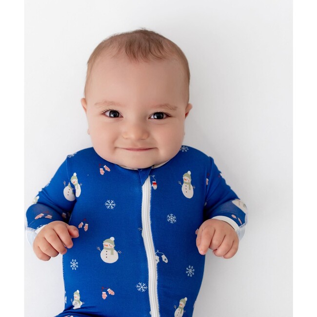 Snowman Zippered Footie Snowman - Footie Pajamas - 3
