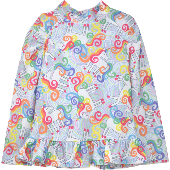 Ruffle Rash Guard, Unicorn Magic - Rash Guards - 1