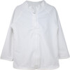 UPF 50 Zip Front Swim Jacket, White - Rash Guards - 1 - thumbnail