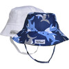 Bucket Hat 2 Pack, Happy Shark & White - Sun Hats - 1 - thumbnail