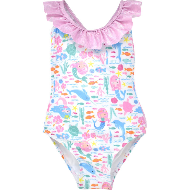 UPF 50 Mindy Crossback Swimsuit, Fantasea Mermaid - One Pieces - 1