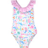 UPF 50 Mindy Crossback Swimsuit, Fantasea Mermaid - One Pieces - 1 - thumbnail