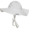 UPF 50+ Floppy Hat, Vanilla Stripe Seersucker - Sun Hats - 1 - thumbnail