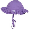 UPF 50+ Double Ruffle Hat, Purple - Sun Hats - 1 - thumbnail