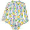 Alissa Infant Ruffle Rash Guard Swimsuit, Pineapple Passion - One Pieces - 2