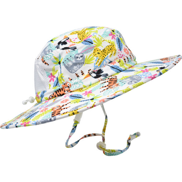 UPF 50+ Flap Happy Outdoor Sun Hat, Wild Jungle