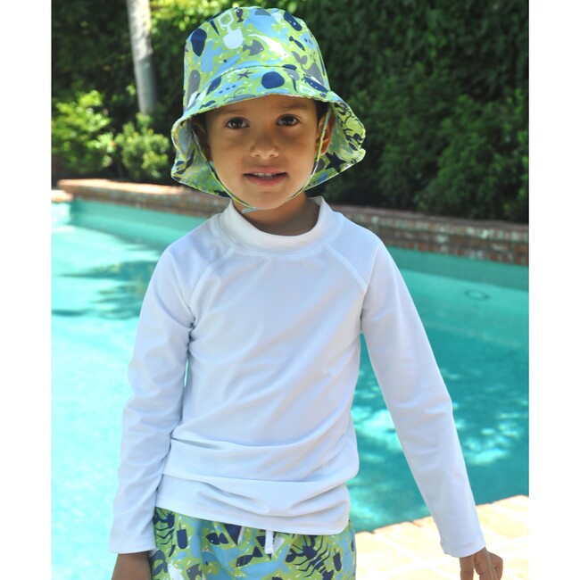 Rash Guard Swim Top, White