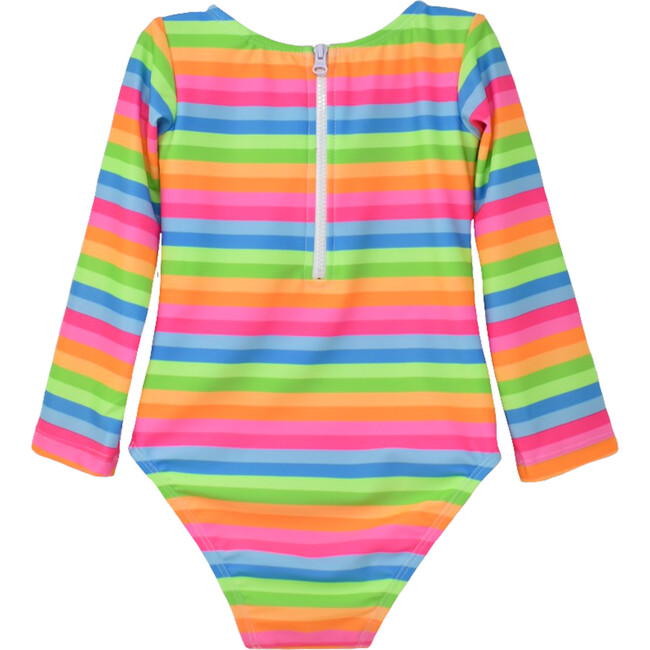 Charlie Rash Guard Swimsuit, Nest Stripe - One Pieces - 2