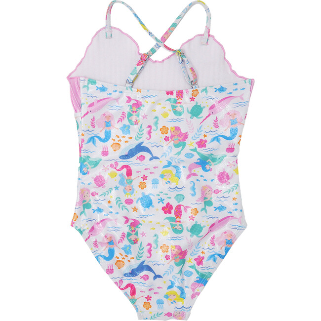 UPF 50+Mermaid Shell Swimsuit, Mermaid Friends