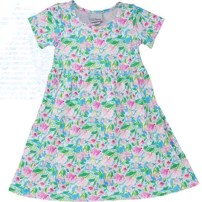 UPF 50+ Mindy Crossback Swimsuit, Lotus & Lilles