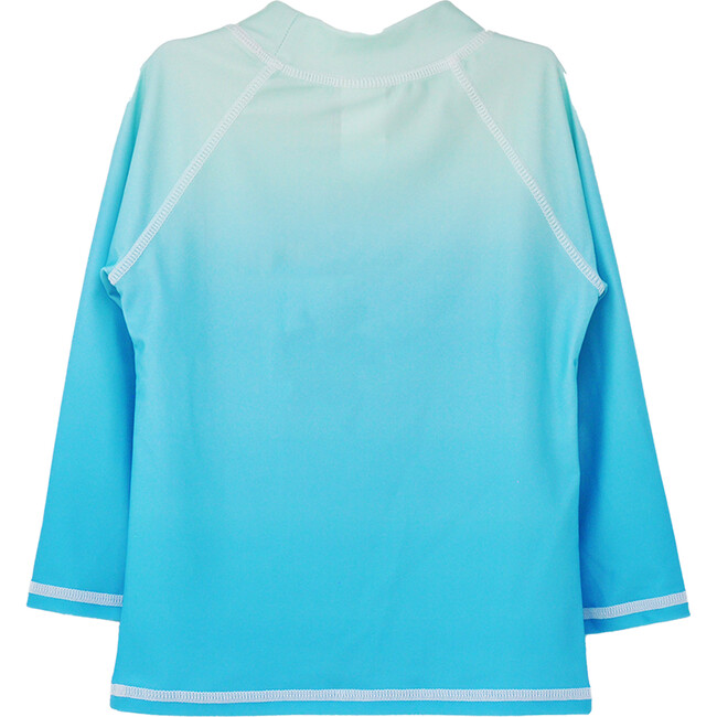 UPF 50+ Graphic Rash Guard Swim Top, Coco Beach Turtles