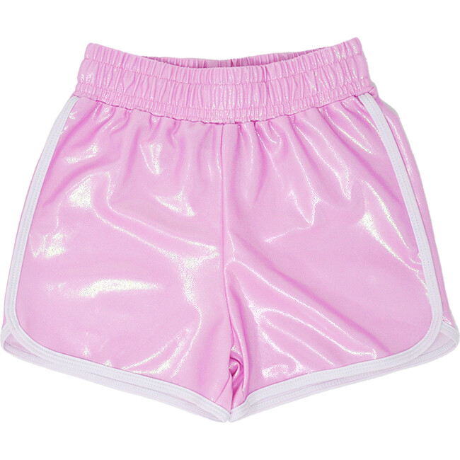 UPF 50+  Morgan Retro Swim Shortst, Bubble Gum Sparkle