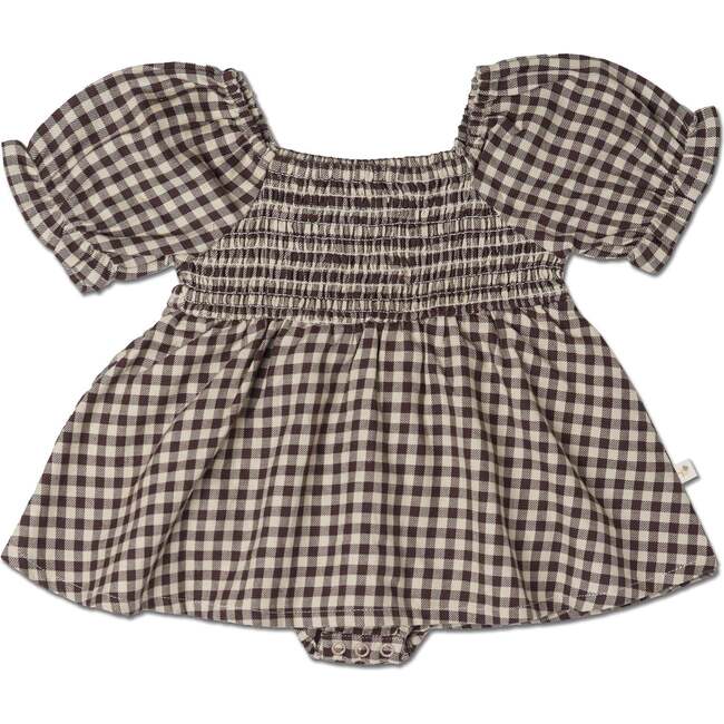 Organic Smocked Dress W/ Bloomers, Gingham Checks