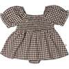 Organic Smocked Dress W/ Bloomers, Gingham Checks - Dresses - 1 - thumbnail