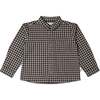 Organic Collared Long Sleeve Shirt, Gingham Checks - Button Downs - 1 - thumbnail