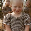 Organic Smocked Dress W/ Bloomers, Gingham Checks - Dresses - 2 - thumbnail