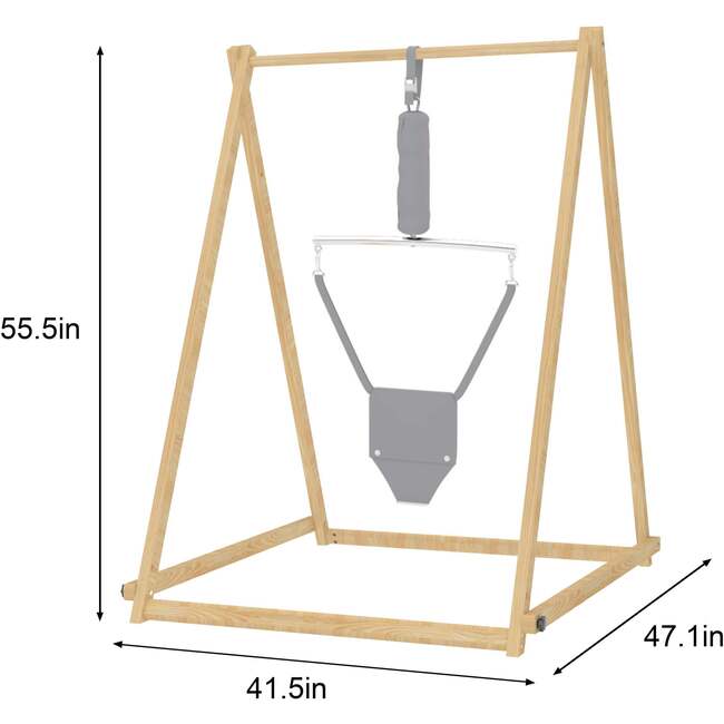 Tulip Foldable Baby Bouncer with Safety Harness | Lightweight & Portable Infant Seat,  Beige