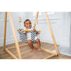 Spruce - Baby and Toddler Foldable Wooden Swing Set, Blue Wave - Developmental Toys - 1 - thumbnail