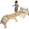 Hazel - Pikler Triangle Ladder & Rocker Set, Multi-Color - Activity Gyms - 1 - thumbnail