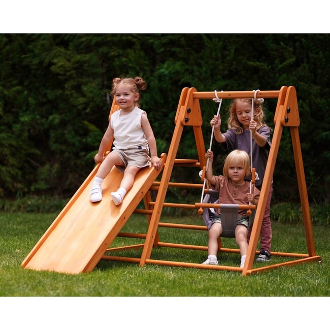 Juniper Folding Indoor & Outdoor Playset | Wooden Climber for Toddlers - Activity Gyms - 3