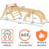 Hazel - Pikler Triangle Ladder & Rocker Set, Natural - Activity Gyms - 5 - thumbnail