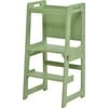 Date - 4 in 1 Kitchen Tower, Desk, Step Stool and Chalkboard, Green - Developmental Toys - 1 - thumbnail