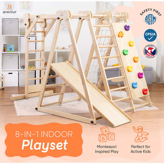 Chestnut - 8-in-1 Jungle Gym for Toddlers