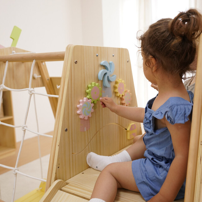 Avenlur Cherry 5-in-1 Wooden Indoor Climber – Montessori Play Gym for Toddlers & Kids - Activity Gyms - 3