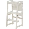 Date - 4 in 1 Kitchen Tower, Desk, Step Stool and Chalkboard, White - Developmental Toys - 1 - thumbnail