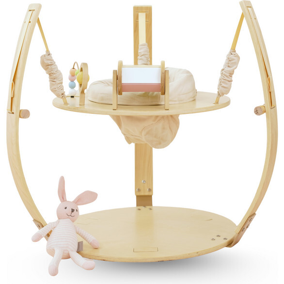 Ivy 3-in-1 Wooden Baby Bouncer, Play Gym & Activity Table