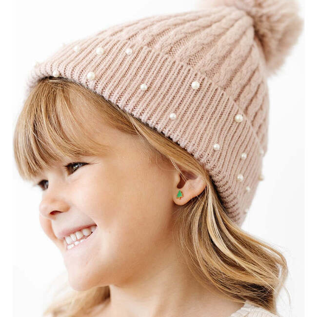 Christmas Tree Stud Earrings, Green