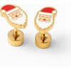 Santa Stud Earrings, Multi - Earrings - 1 - thumbnail