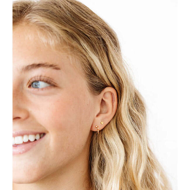 Candy Cane Stud Earrings, Red Multi