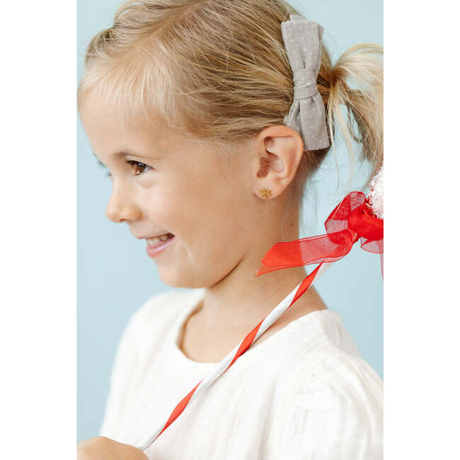 Snowflake Stud Earrings, Gold - Earrings - 4