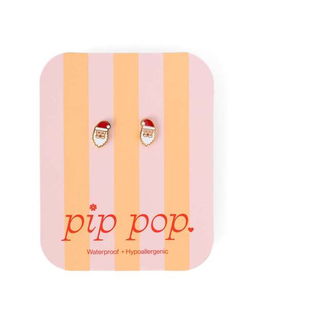 Santa Stud Earrings, Multi - Earrings - 3