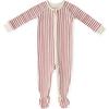 Ribbed Baby Sleeper, Stripes Away Berry - Pajamas - 1 - thumbnail