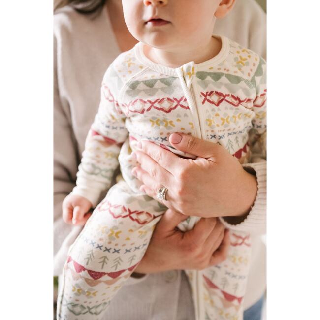 Ribbed Baby Sleeper, Fair Isle - Pajamas - 3