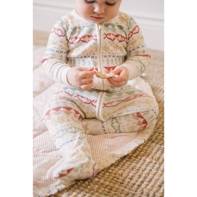 Ribbed Baby Sleeper, Fair Isle - Pajamas - 7