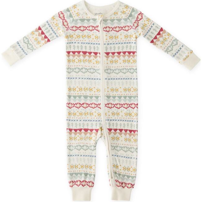 Ribbed Baby Footless Sleeper, Fair Isle
