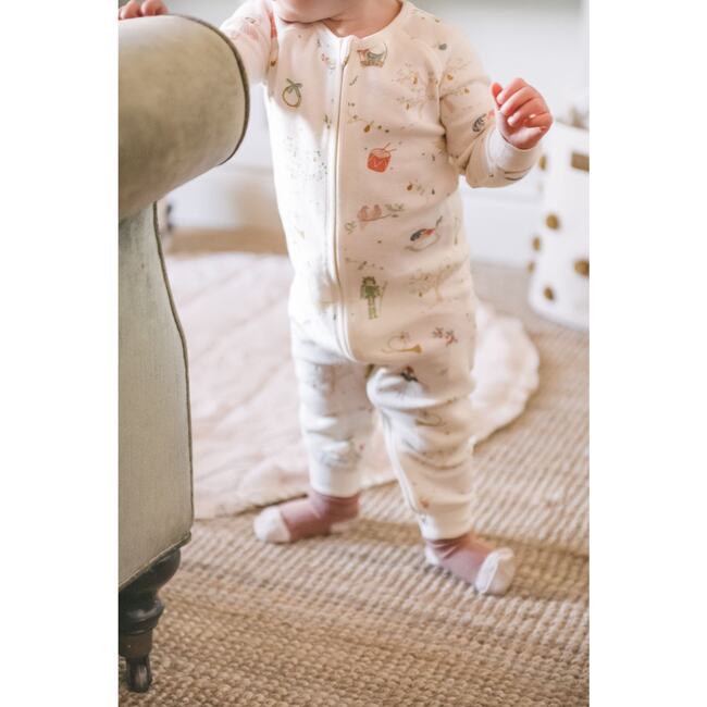 Ribbed Baby Footless Sleeper, Partridge in a Pehr Tree - Pajamas - 3